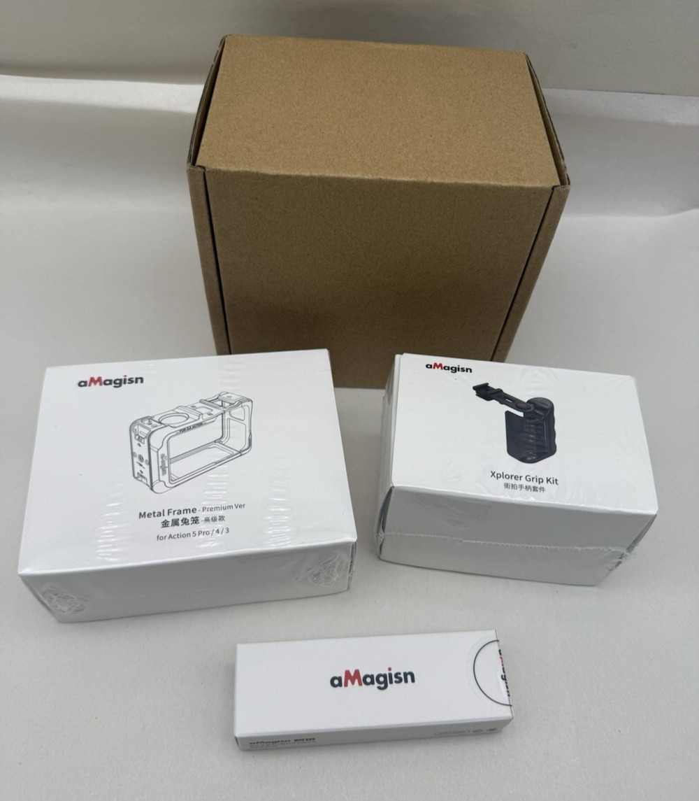 Xplorer Grip Kit Bundle,Camera Grip&Cage&Quicke Release Mount for DJI Action 5..